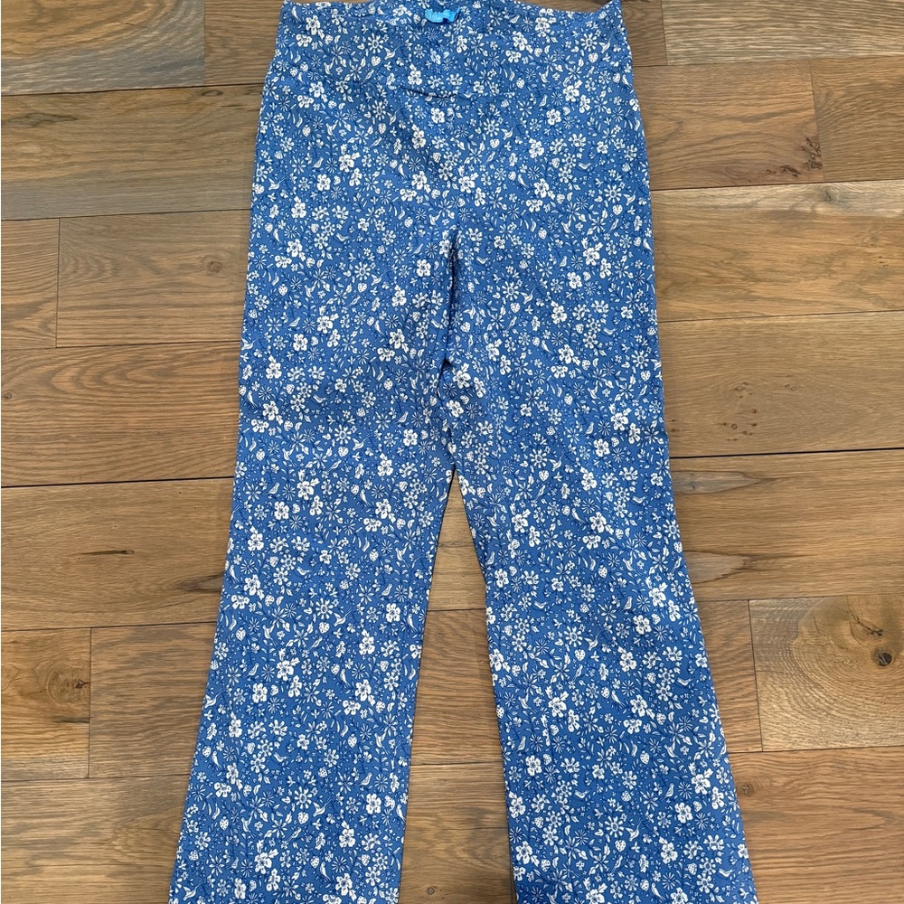J. McLaughlin Ivy Pants- Blue Floral print